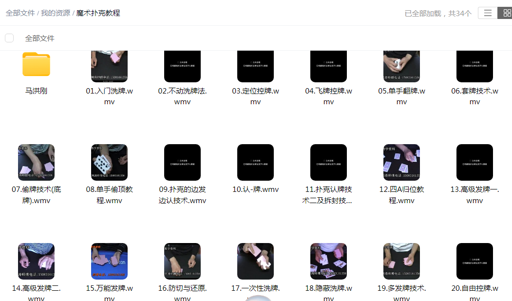 魔术扑克教程-琪斌资源